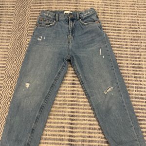Zara kids ripped blue jeans